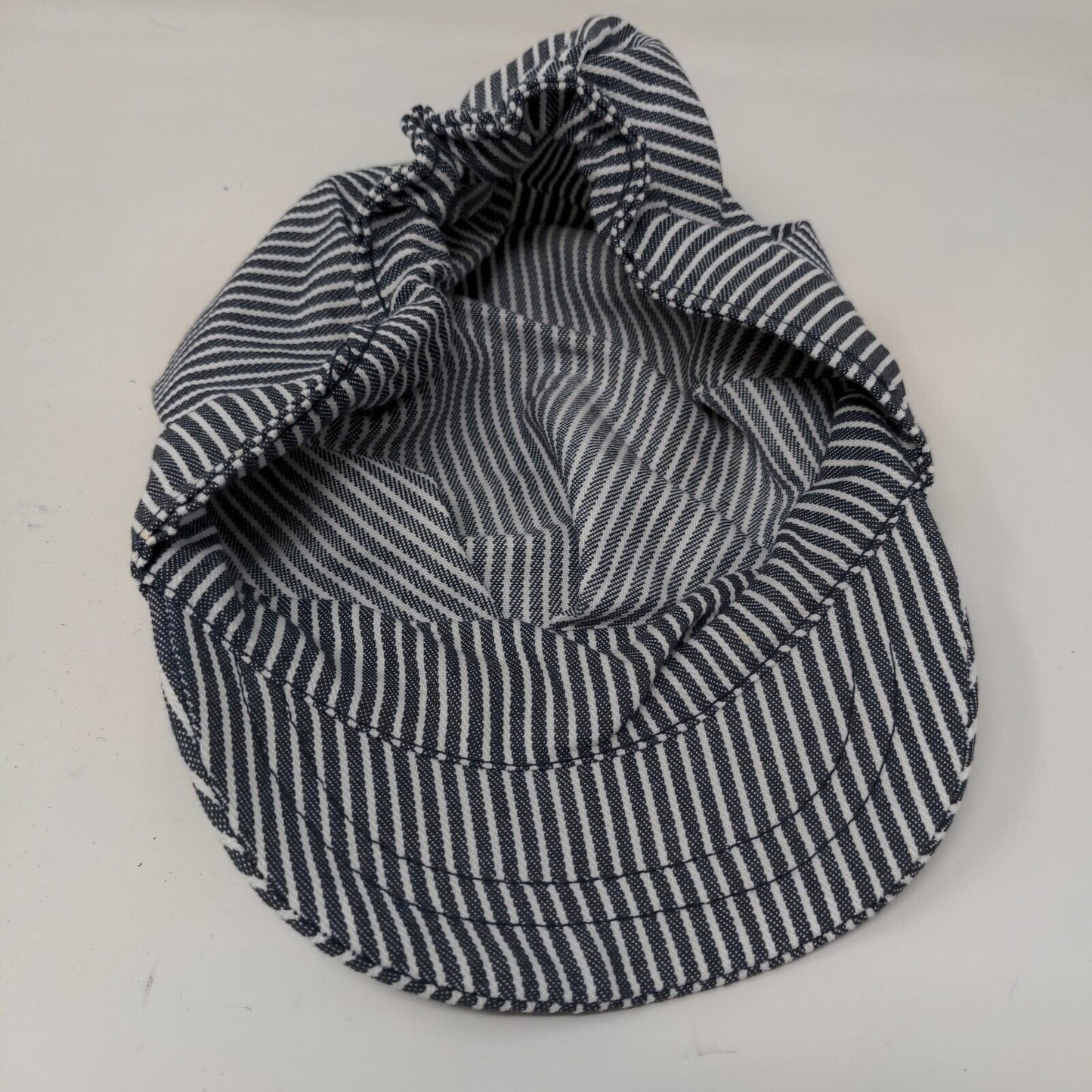 Imaginerium Boys Train Conductor Hat Blue White Striped 2008 Toys R' Us