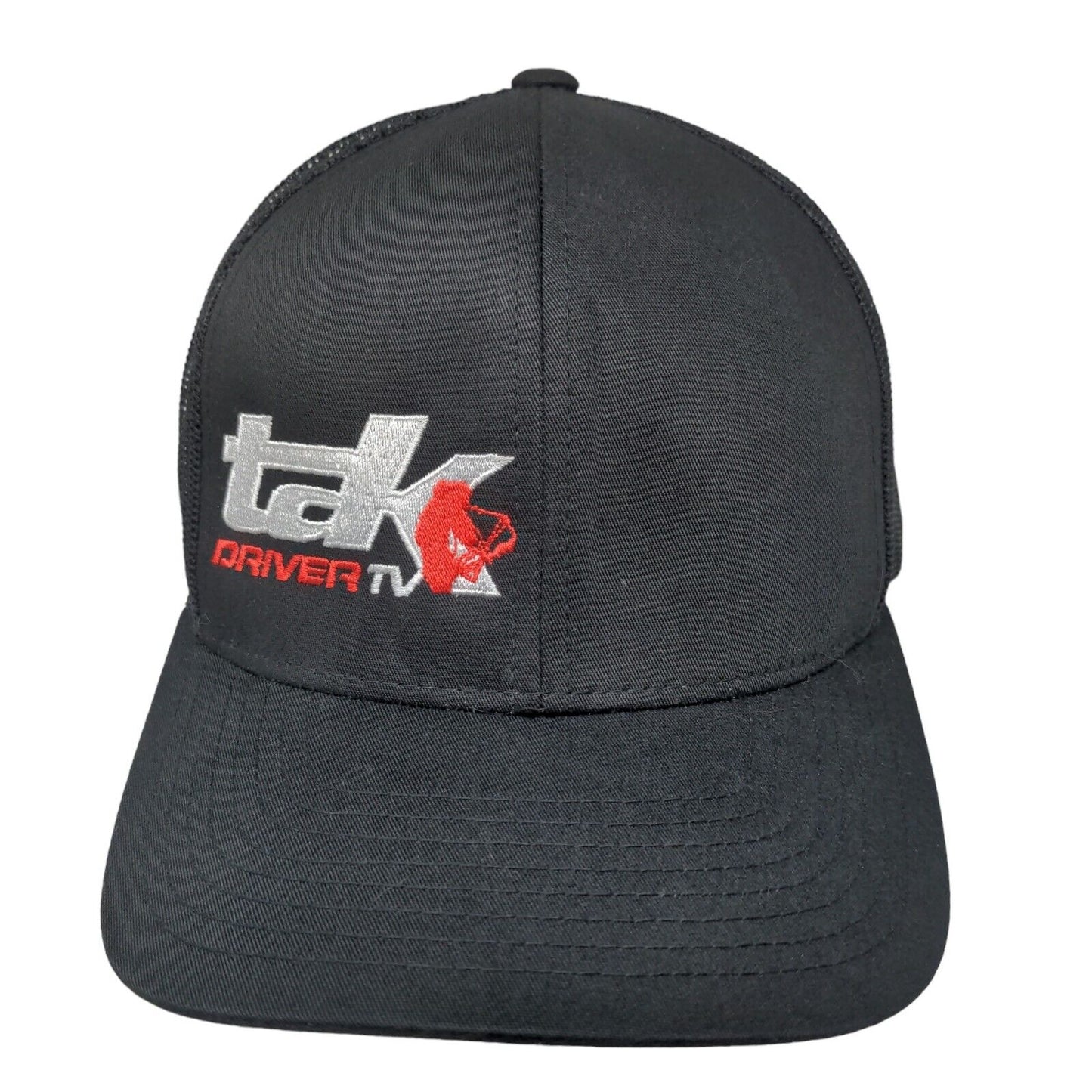 Pacific Headwear Men's Snapback Mesh Back Hat Black Tak Driver TV Embroidered