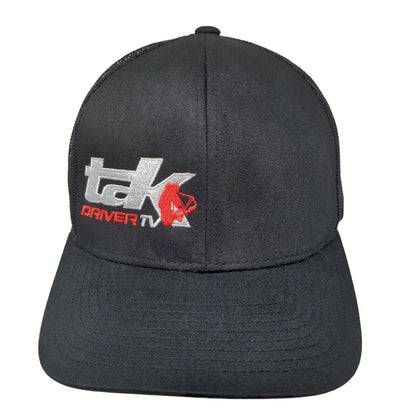 Pacific Headwear Men's Snapback Mesh Back Hat Black Tak Driver TV Embroidered