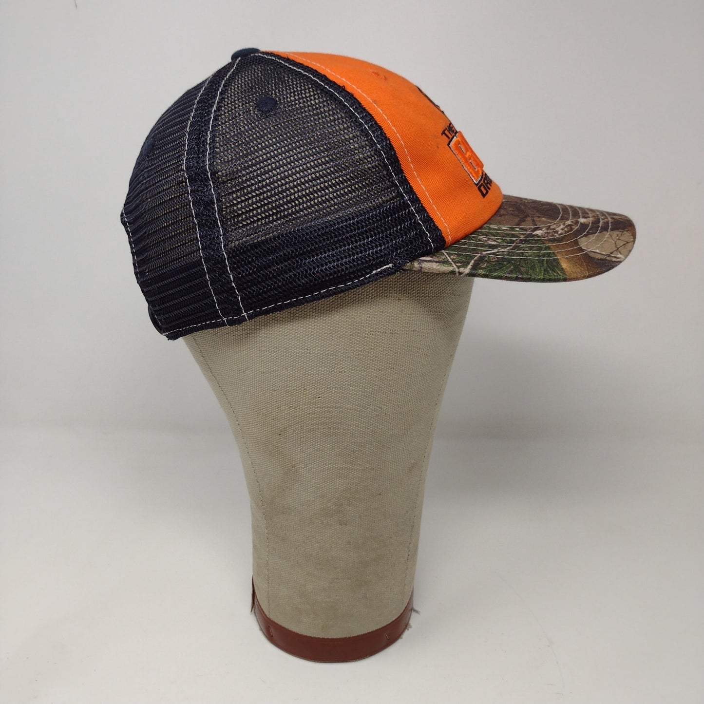 Team Realtree Orange &  Camo Meshback Snapback Hat The Buck Drops Here Hunting