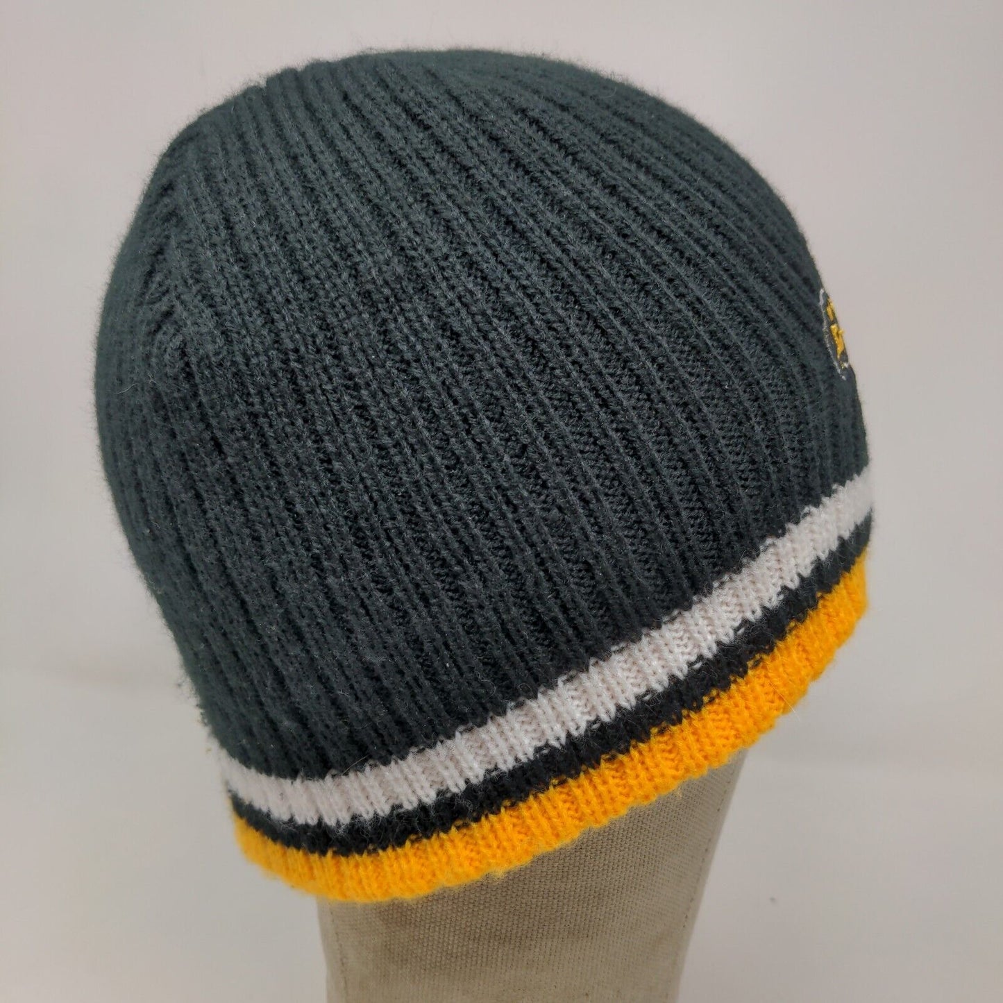 Franchise Club Iowa Hawkeyes Men's Knit Beanie Hat Black Embroidered Bird Logo