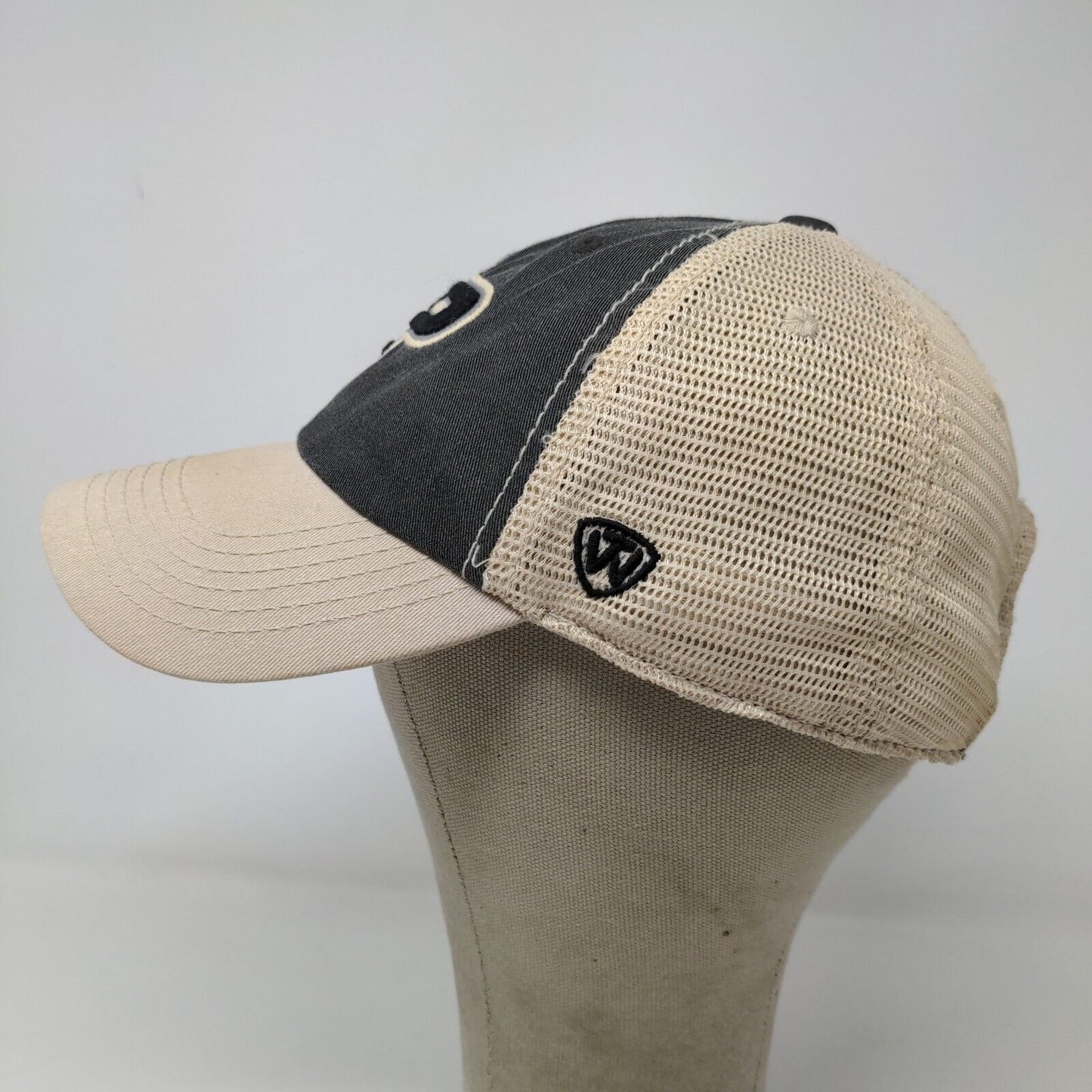 Top of the World Men's Snapback Mesh Back Purdue Boilermakers Hat Tan Gray