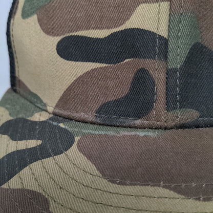 Decky Men's Snapback Mesh Back Camo Hat Green Brown OSFM Blank Cotton Nylon