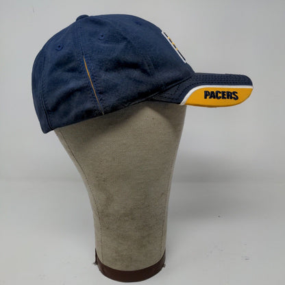 NBA Indiana Pacers Basketball Yellow Blue Cap Hat Size S / M Embroidered Logo