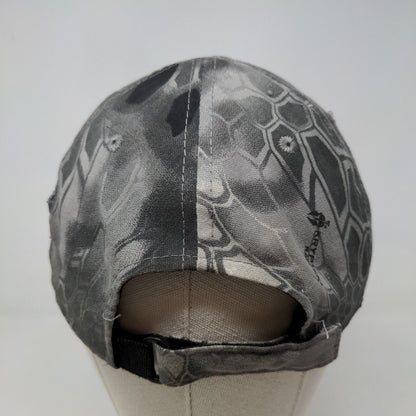 Kryptek Men's Strapback hat Gray Snake Scale Pattern Size Adult 2A 2nd Amendment