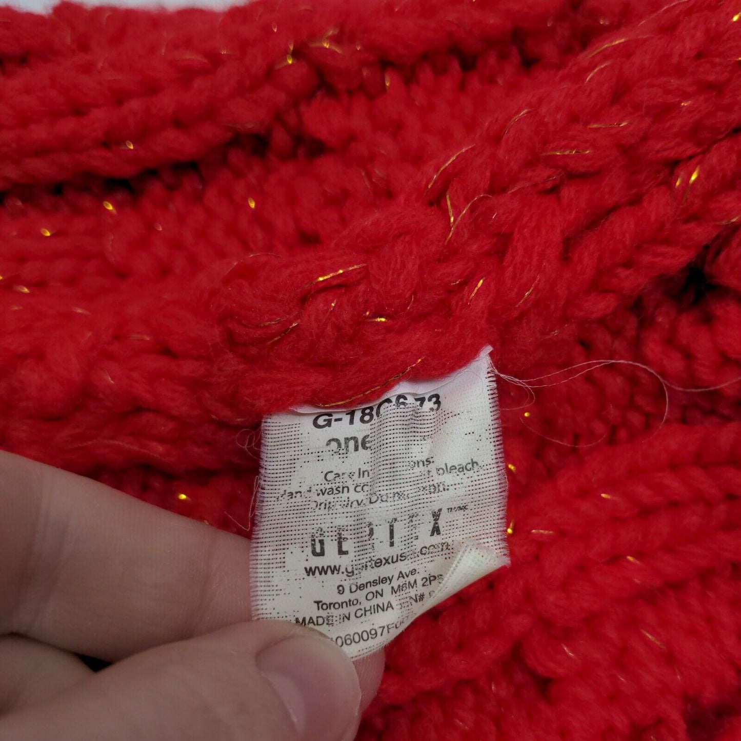 Gettix Men's Knit Beanie Ski Cap Red One Size Cable Knit Pom Pom