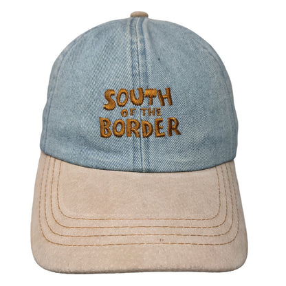 Unbranded Men's South of the Border Slideback Hat Blue Denim OSFA Embroidered