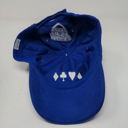 Milwaukee's Best Light Strapback Hat Blue OSFA Embroidered Logo Cards Poker