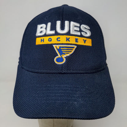 Adidas Men's NHL St. Louis Blues Hockey Hat Blue Size S/M Embroidered