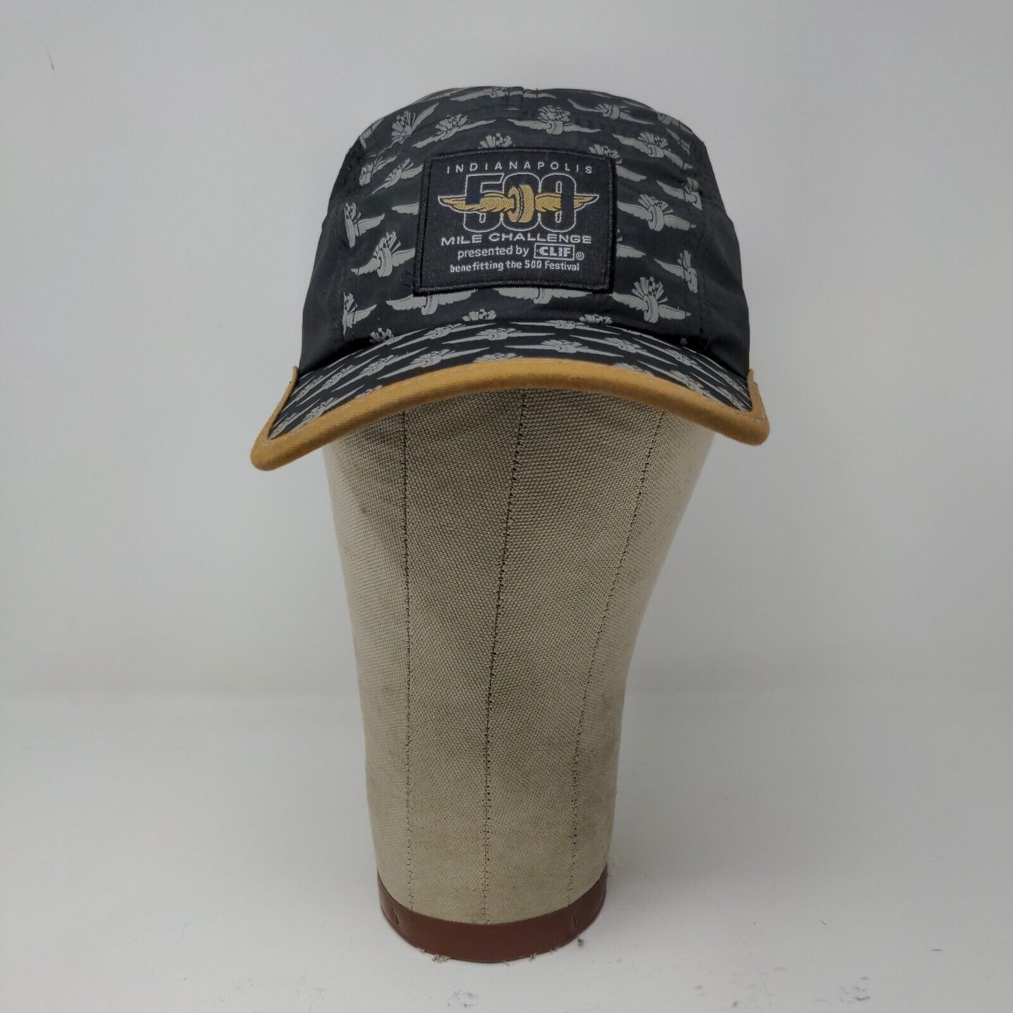 Indianapolis 500 Mile Challenge Strapback Hat with Mesh Sides Black