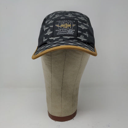 Indianapolis 500 Mile Challenge Strapback Hat with Mesh Sides Black