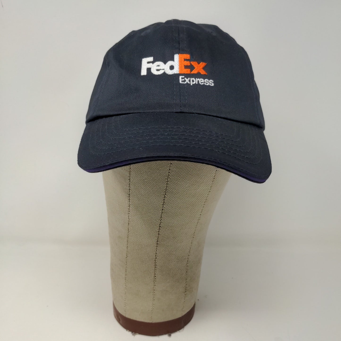 FedEx Express Mens Slideback Hat Blue Size RG-RG Embroidered Logo