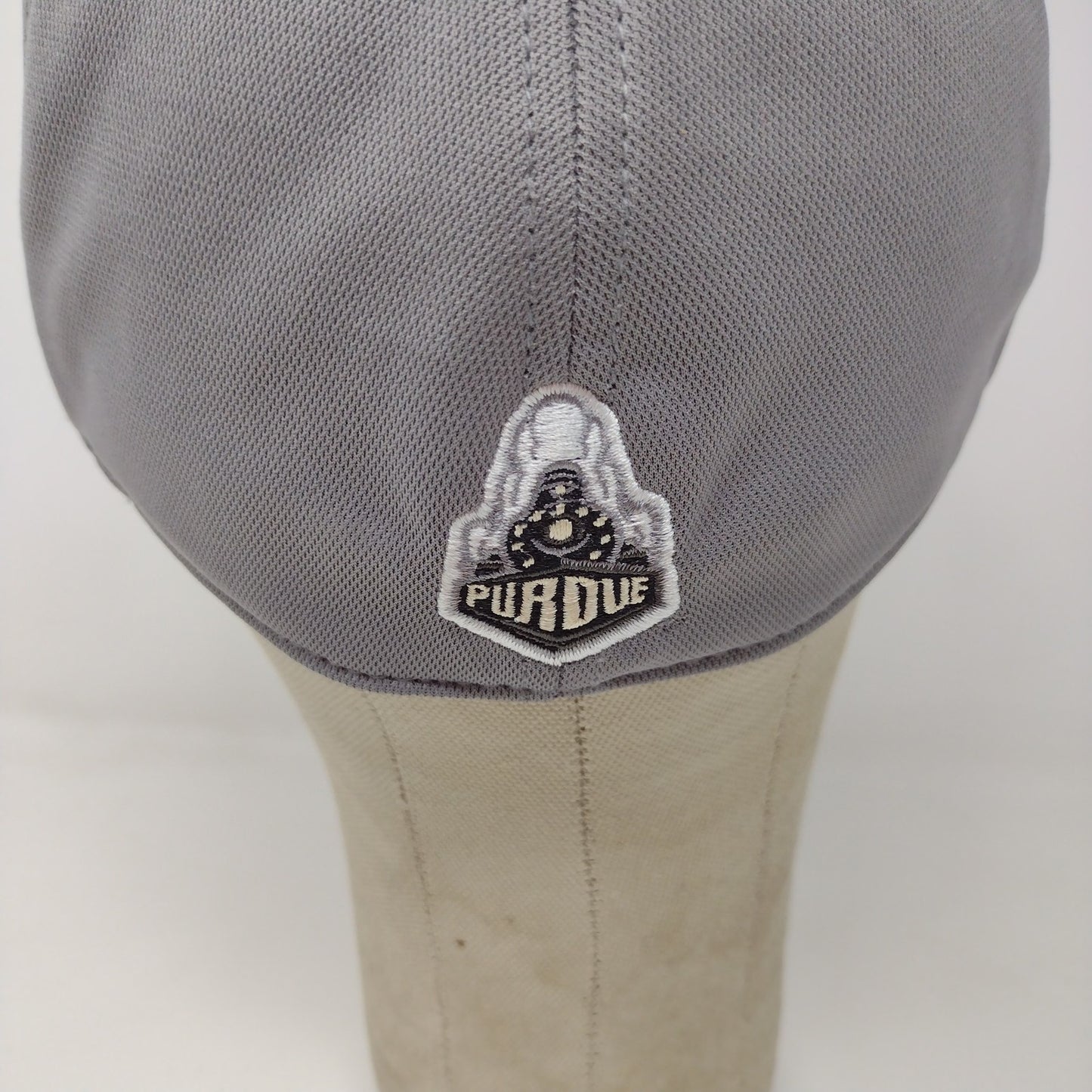 Captivating Purdue Boilermakers Hat Gray Black Stripes Embroidered Logo Train