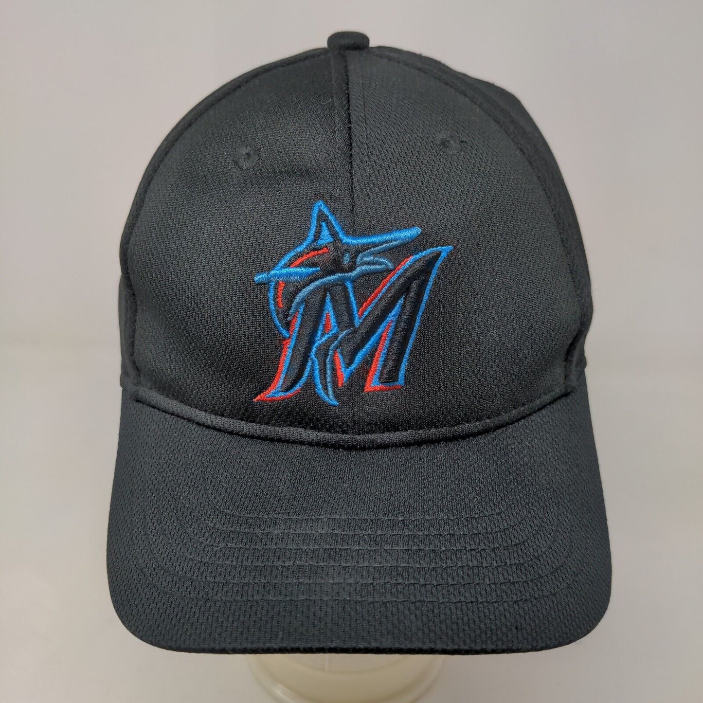 OC Sports Boy's Strapback Hat Black Youth Miami Marlins MLB Baseball