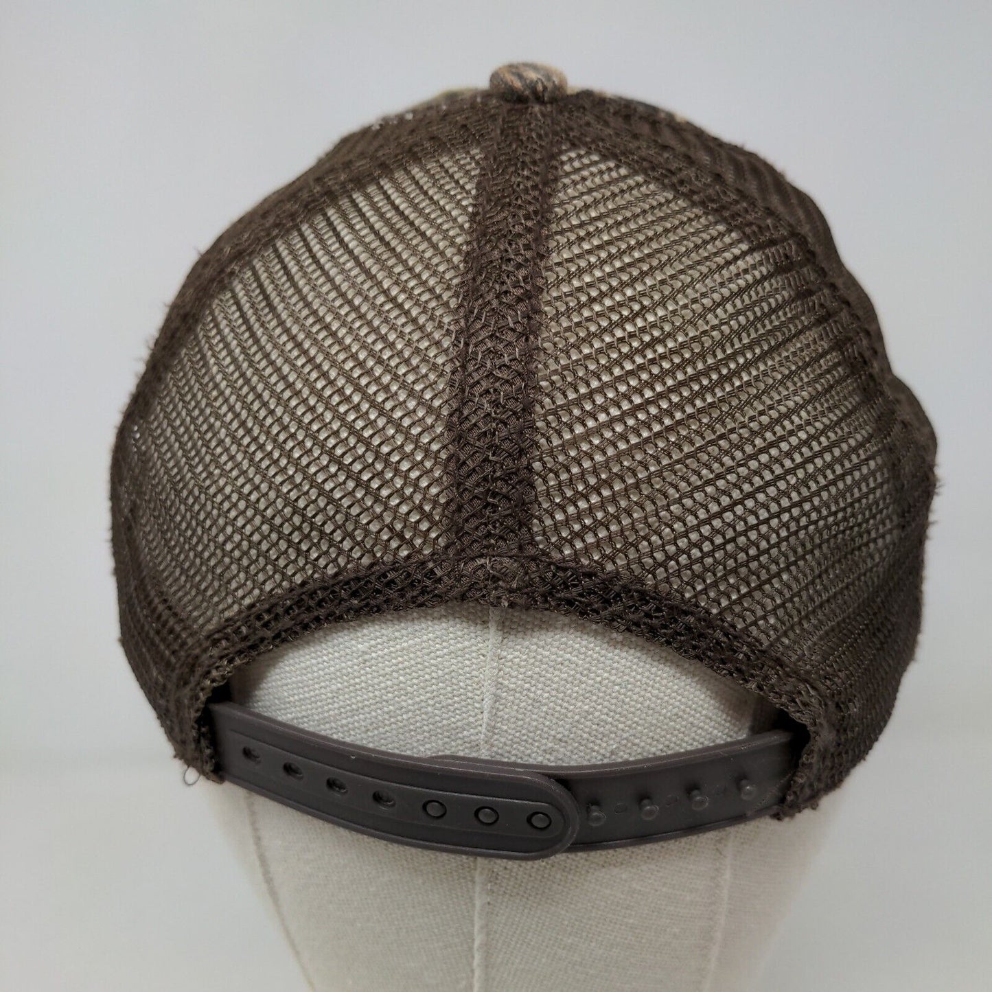 Unbranded Men's Snapback Mesh Back Camouflage Hat Embroidered Deer Skull Logo