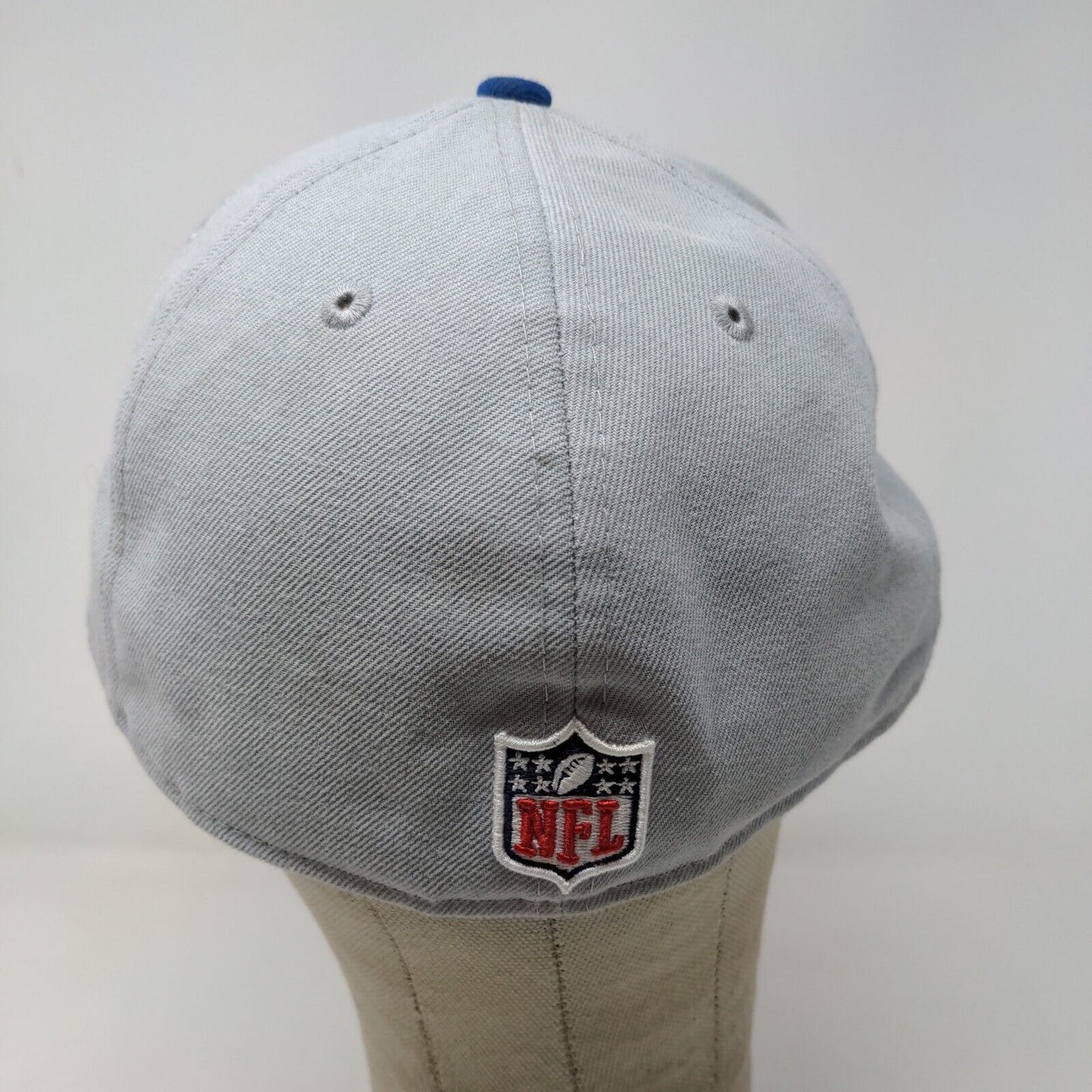 New Era Men's 59Fifty Fitted Hat Gray Size 7 1/2 Indianapolis Colts Embroidered