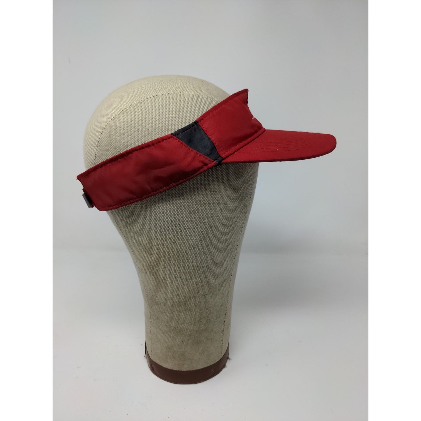 Kolache Factory Employee Work Uniform Visor Hat Strapback Red Embroidered OS