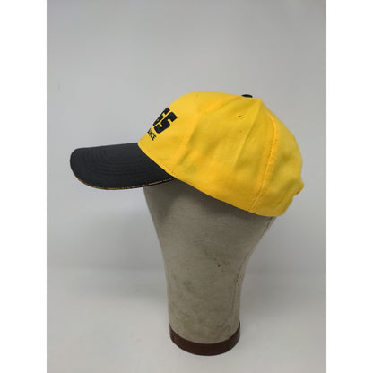 Jegs High Performance Headware Strapback Hat Yellow & Black Embroidered Logo