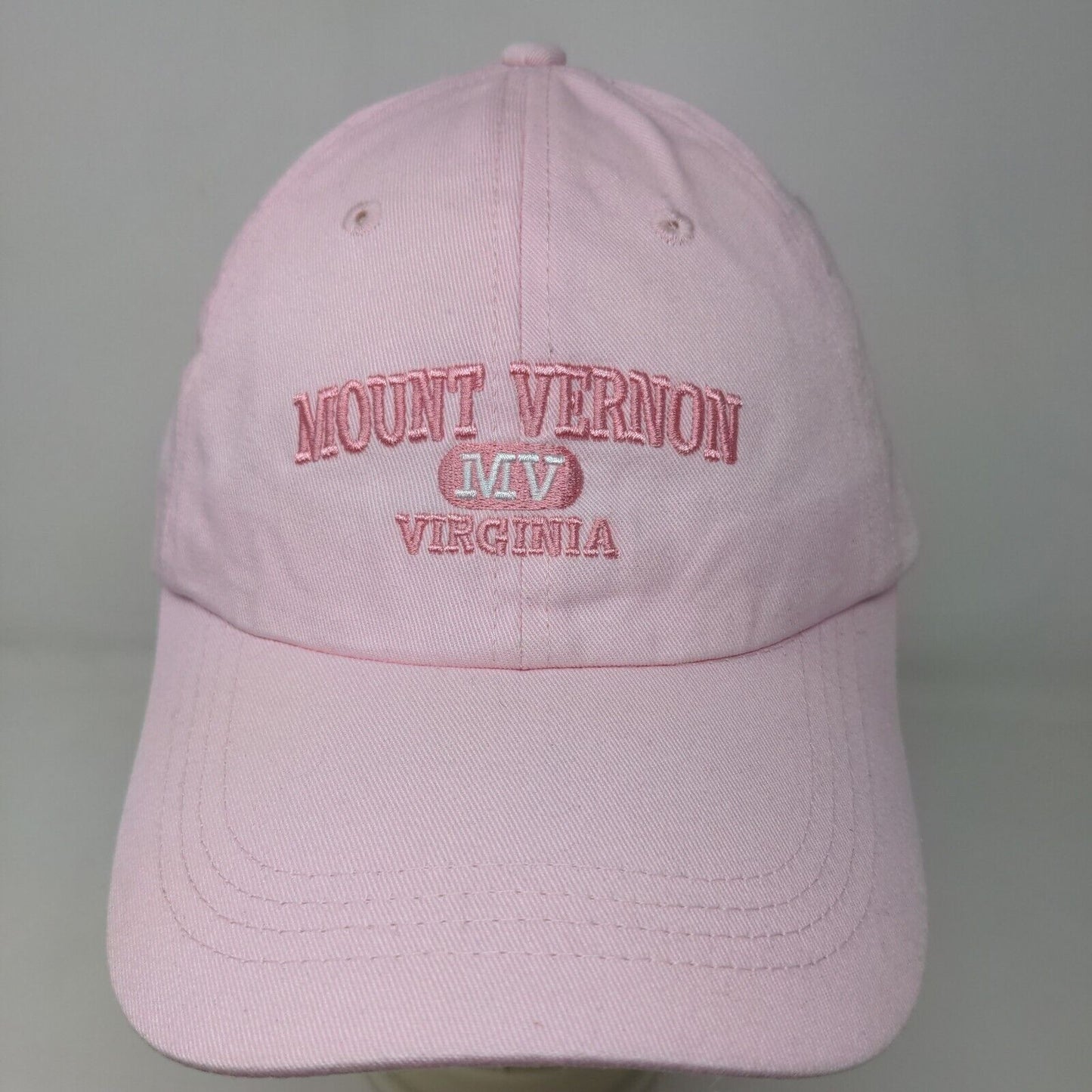 Prairie Mountain Women's Slideback Hat Pink Adjustable Embroidered Mt Vernon