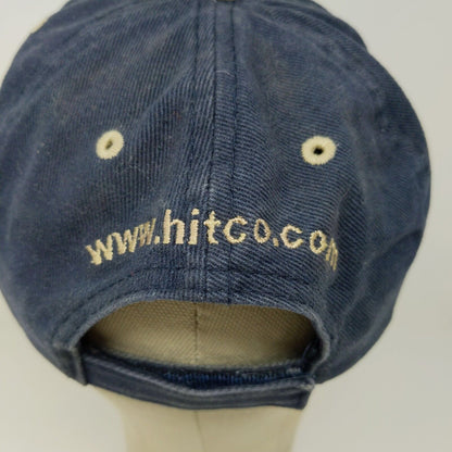 Otto Hitco Strapback Hat Blue Adjusted Embroidered Logo Cotton