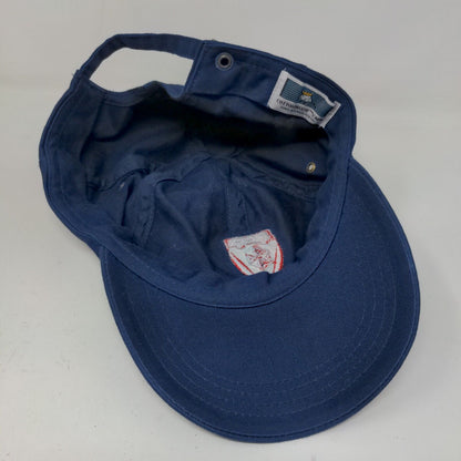 Cotton Deluxe Men's Slideback Hat Blue Adjustable PCO Embroidered Logo