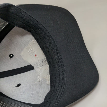 Richardson Men's New England Lawn Irrigation Fitted Mesh Back Hat Black SZ L/XL
