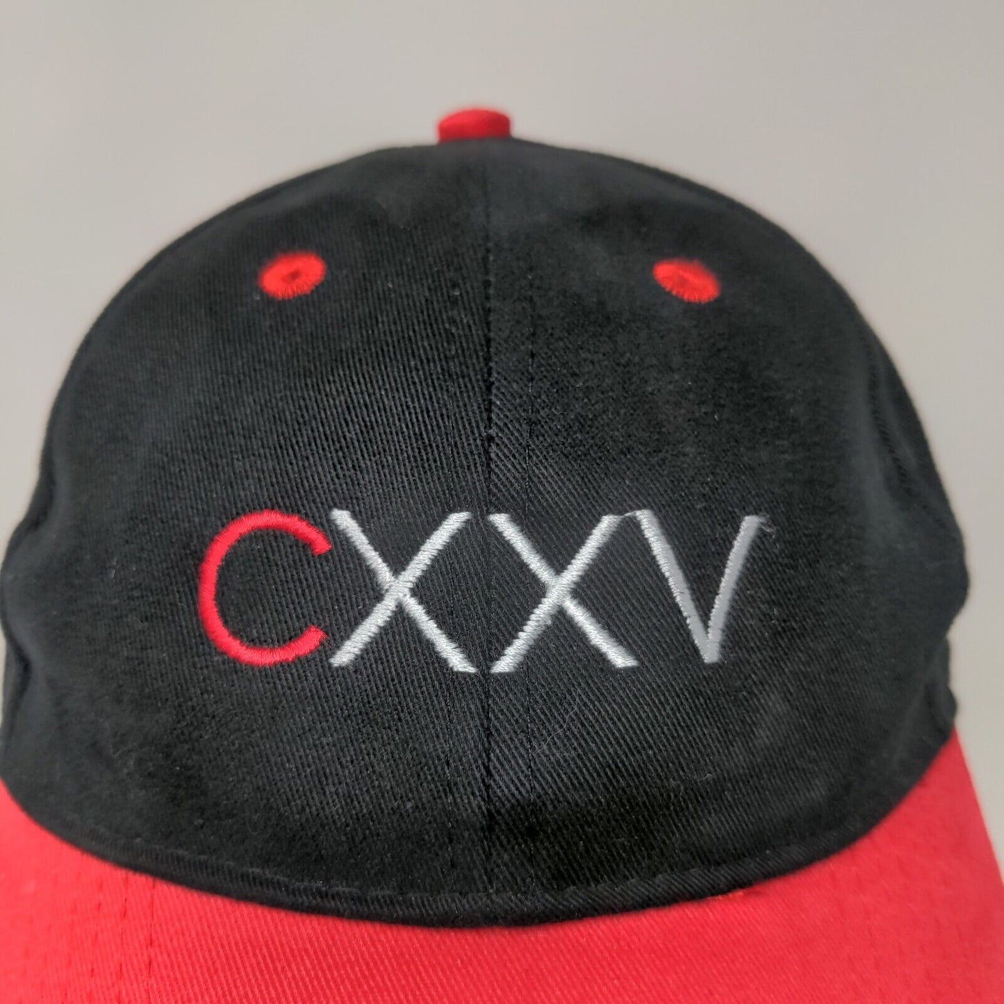 Carnegie Hall CXXV 125 Strapback Hat Red Black Adjustable Embroidered Logo