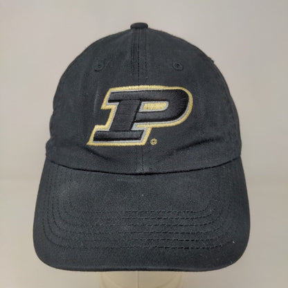 Top of the World Men's Slideback Hat Black Size OSFA Embroidered Purdue Logo