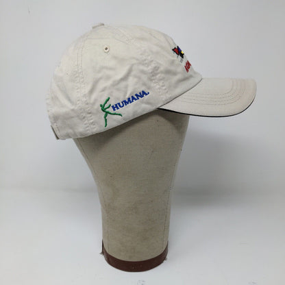 Racing for Kids Mens Strapback Hat Beige Adjustable Embroidered Car Logo