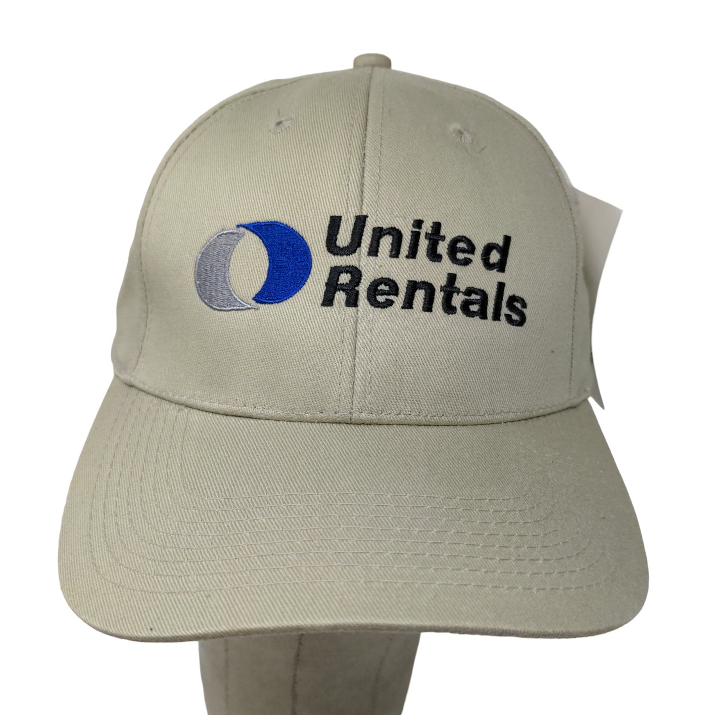 Collegiate USA Men's Strapback Hat United Rentals Tan Embroidered Logo W/Tags