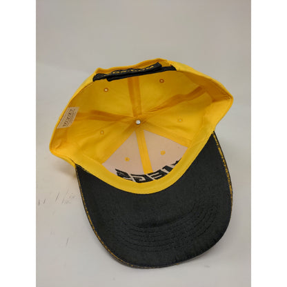 Jegs High Performance Headware Strapback Hat Yellow & Black Embroidered Logo