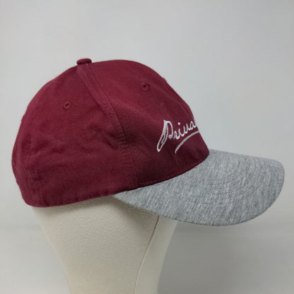 Simen Men's Snapback Hat Red Burgundy Size OS Embroidered Private Label Logo