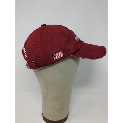 I Heart DC Washington DC Slideback Hat Red Patriotic American Flag Embroidered