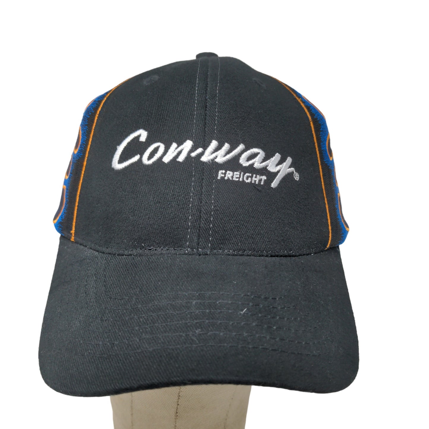 Con-Way Freight Racing Strapback Hat Blue OSFM Embroidered Flames #6