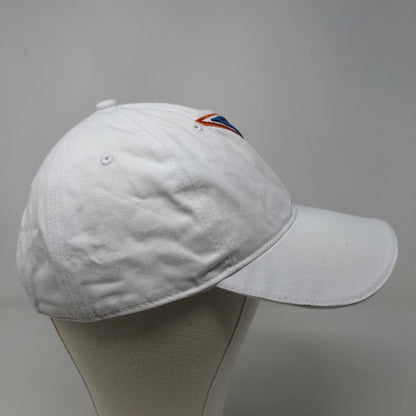 Cruisewear Men's Strapback Hat White Adjustable Embroidered Whale Logo Alaska