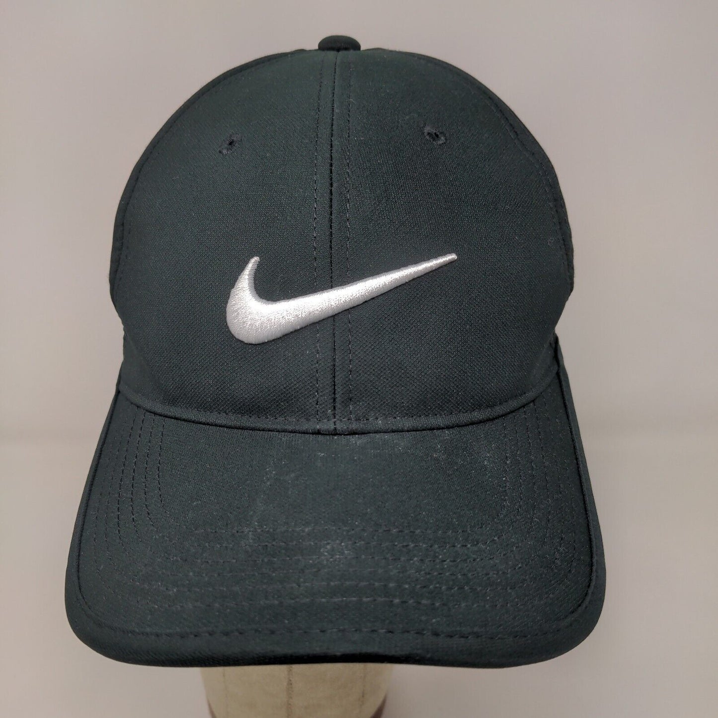 Nike Men's Baseball Cap Hat Black OSFM Embroidered Swoosh Logo