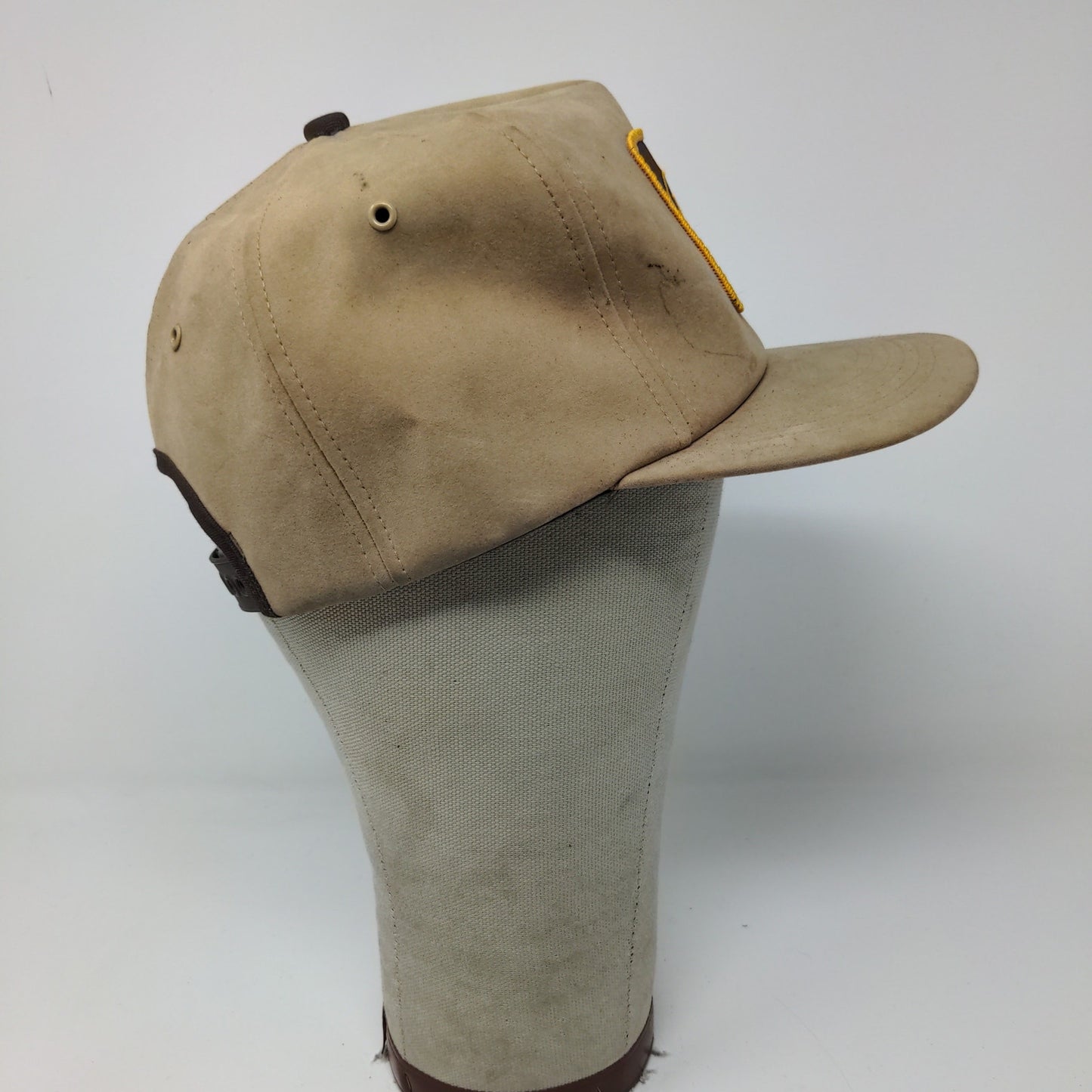 Vintage IBEP Indiana Beef Evaluation Program Snapback Trucker Hat Tan Brown