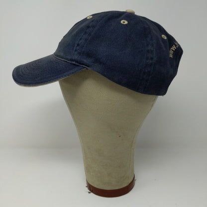 Otto Hitco Strapback Hat Blue Adjusted Embroidered Logo Cotton