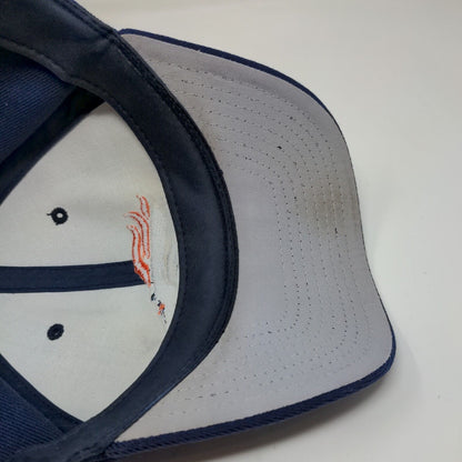 NFL Logo Athletic Mens Denver Broncos Fitted Hat Blue Size 7 1/4 Embroidered