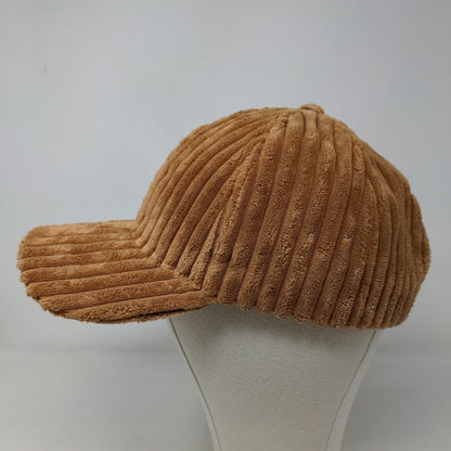 Unbranded Men's Strapback Corduroy Hat Size OSFM Polyester Polyamide Blend