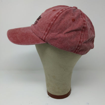 Wine Note? Women's Slideback Hat Red Embroidered Text One Size Cotton