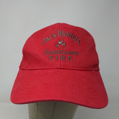 Jack Daniels Men's Slideback Hat Red OSFM Embroidered Logo Tennessee Fire