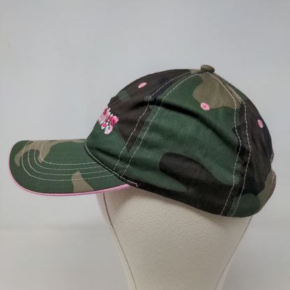 Paramount Outdoors Women's Strapback Hat Green Camo OSFA Camolicious Logo