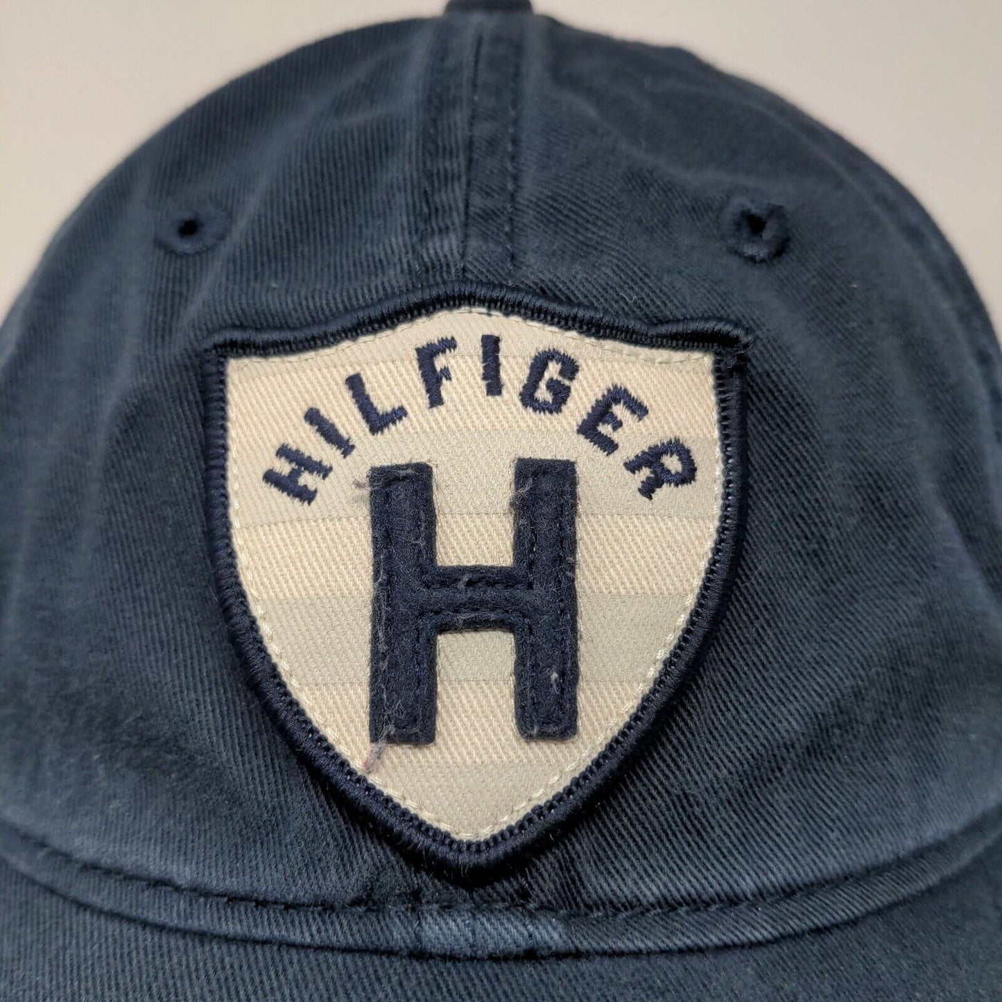 Tommy Hilfiger Men's Slideback Hat Blue Adjustable Embroidered Shield Logo