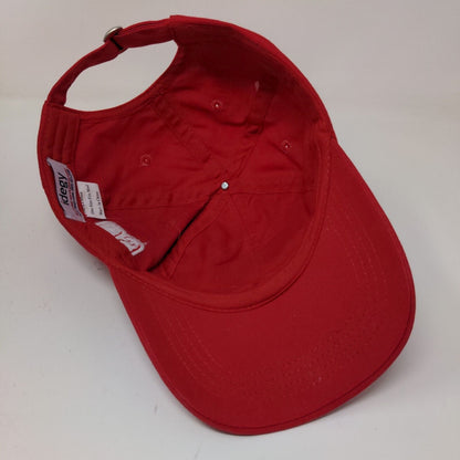 Save a Lot Racing Men's Slideback Hat Red OSFM Embroidered Logo