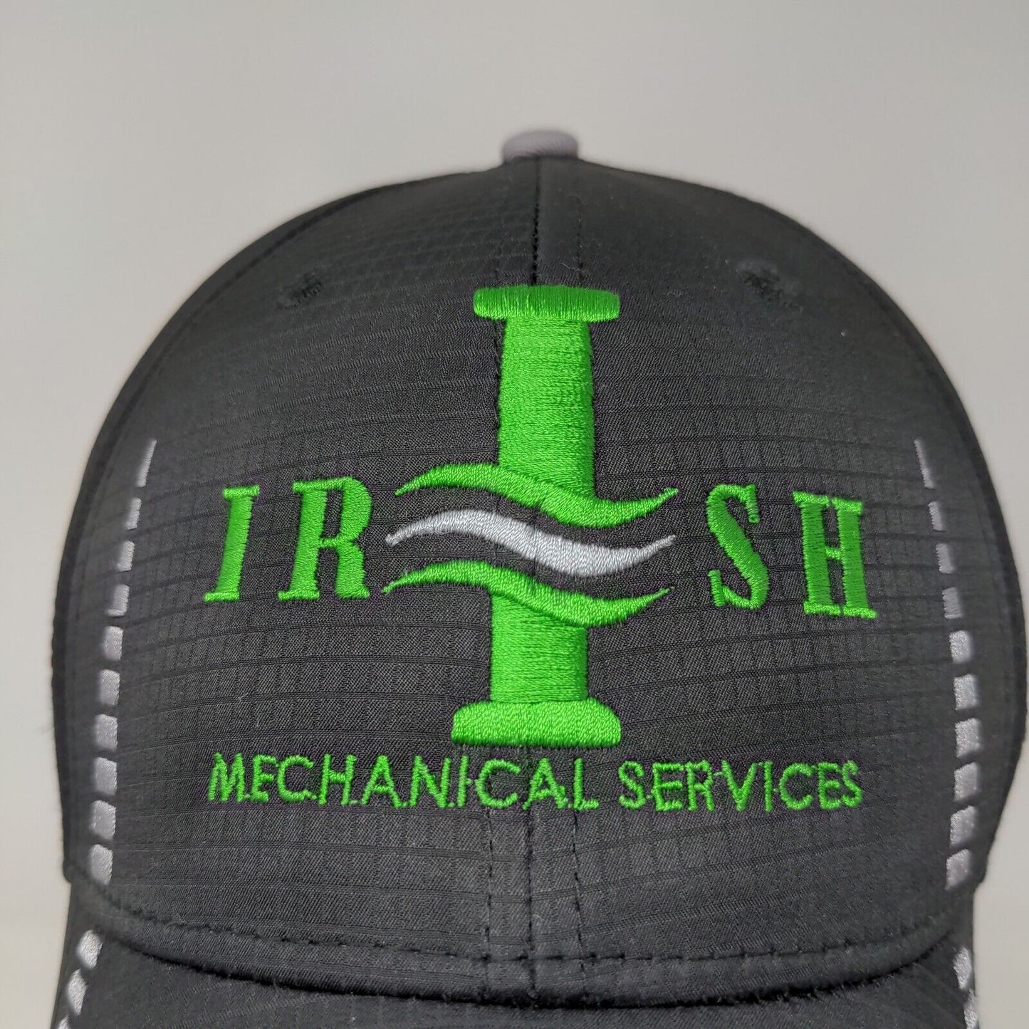 Cap America Golf Irish Mechanical Services Strapback Hat Black Adjustable