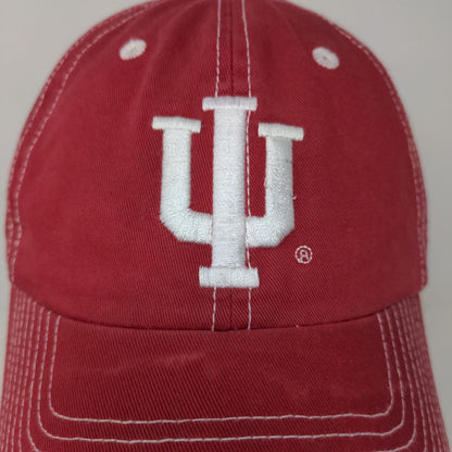 Adidas Indiana University Hoosiers Slideback Hat Red OSFM Embroidered Logo