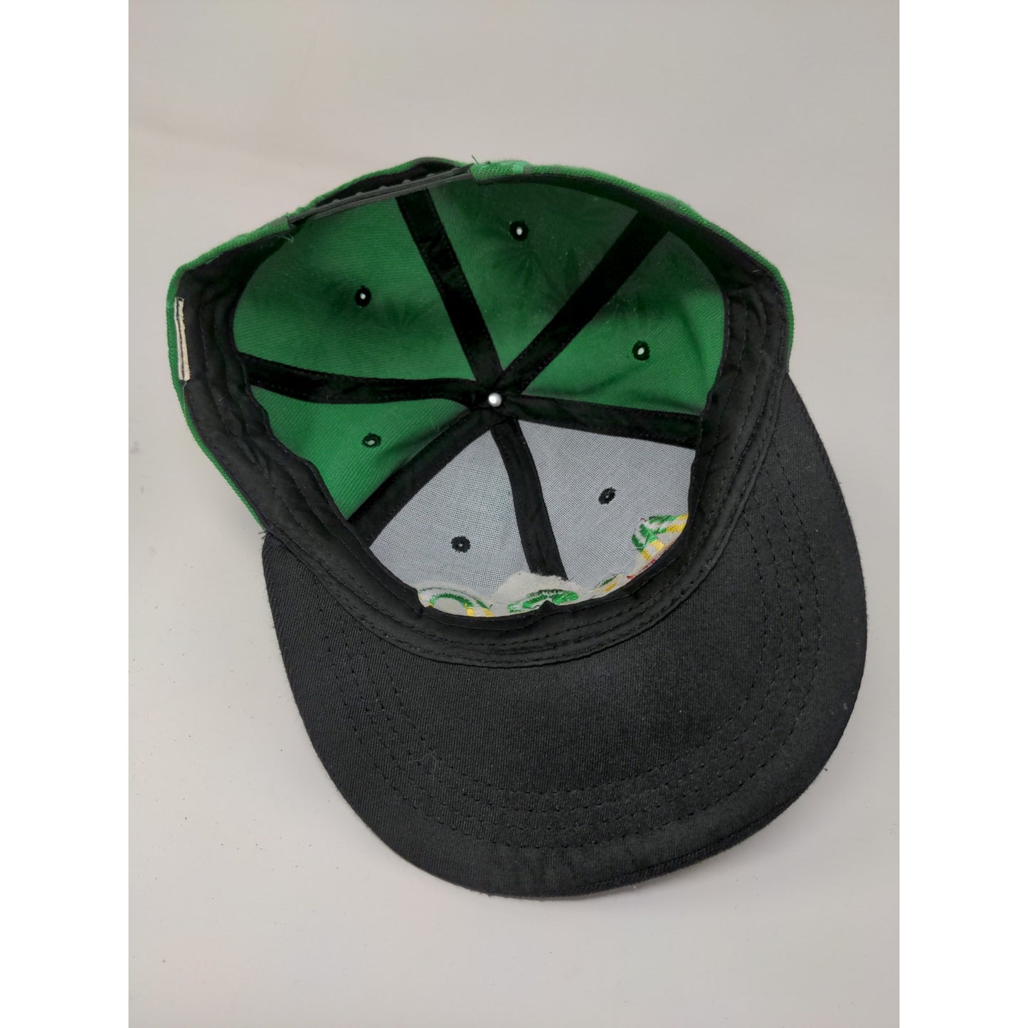 4:20 Snapback Flate Bill Hat Ganja Weed MJ Hat Green Embroidered Logo