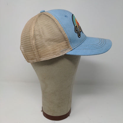 Virginia Beach 1906 Lucky 7 USA Meshback Snapback Blue Tan Hat Cap Embroidered