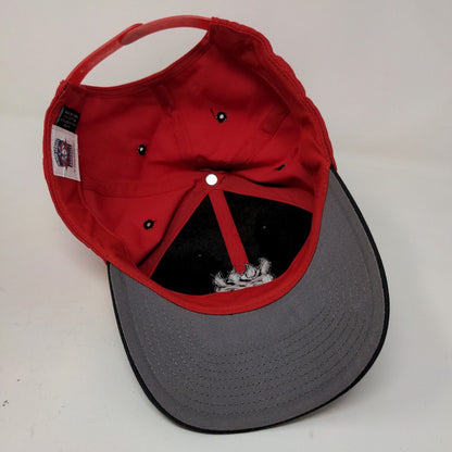 Twins Enterprise Boy's New Britain Rock Cats Snapback Hat Red Black Embroidered